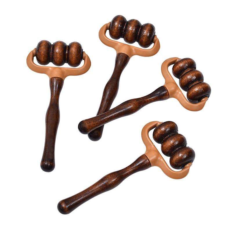 Home Office Head - Wooden Massage Roller Handheld Muscle Relief