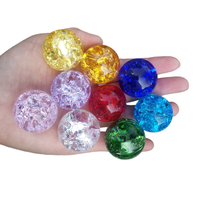 Home Office Feng Shui - 9colors 30mm Crystal Ice Crack Ball