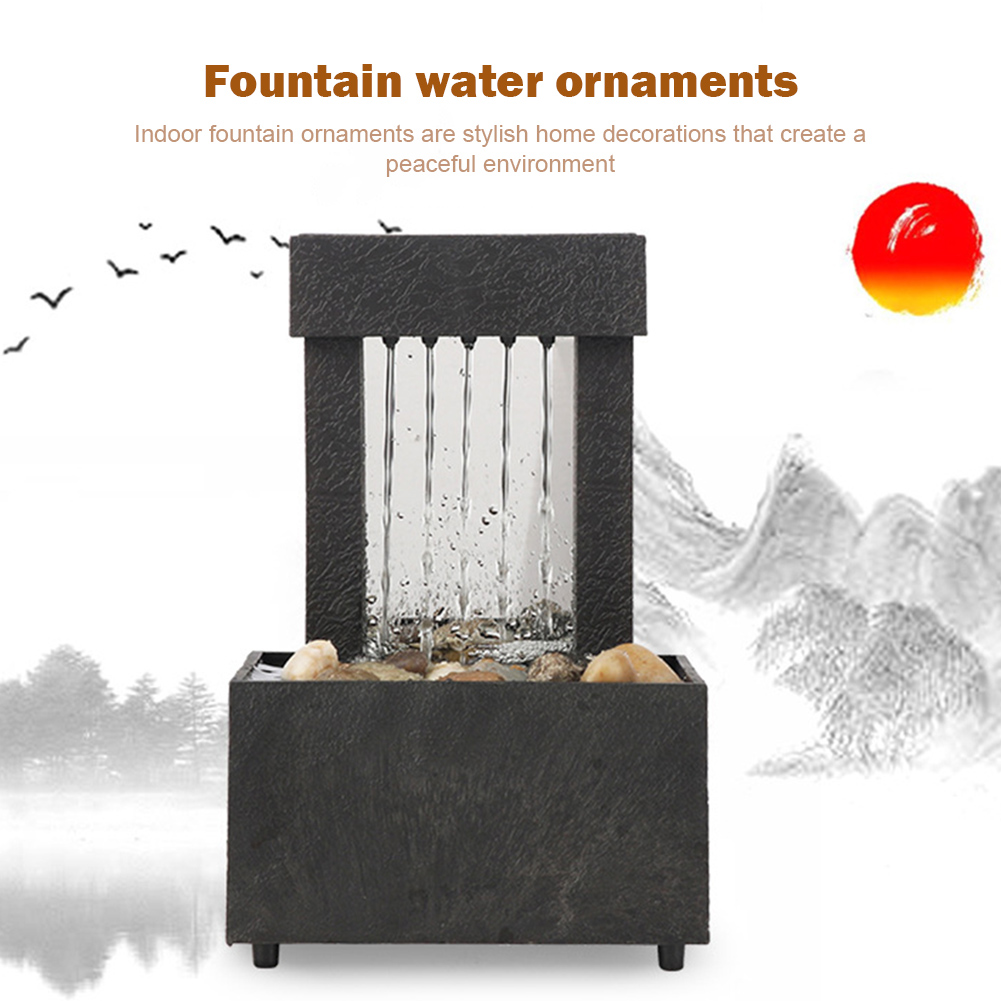 Water Fountain Desktop Ornamen - Home Office Feng Shui recension och pris