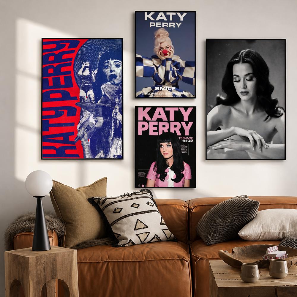 Music Artist Katy Perry Poster - Home Office Wallpaper recension och pris