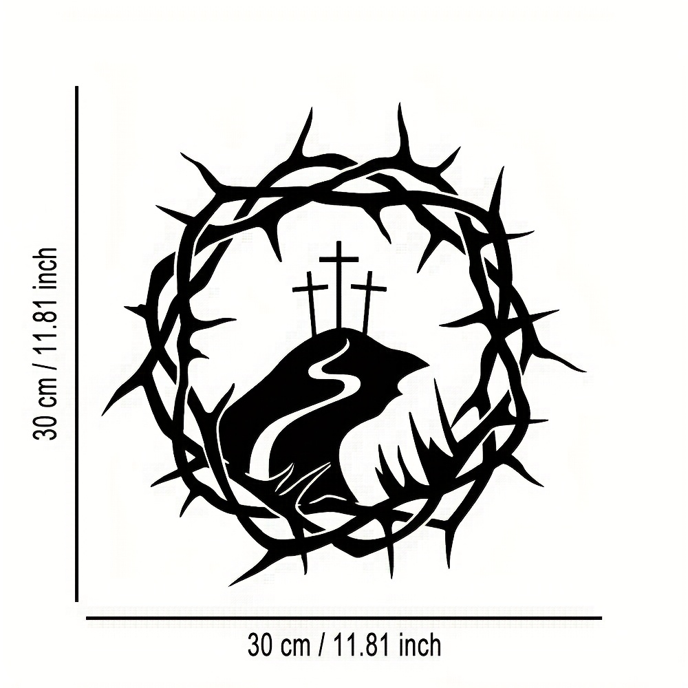 CIFBUY Iron Wall Art Vine Circ - Home Office For recension och pris