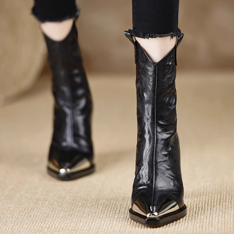 Women's Fashion Thick Heel Sin - Home Office Head recension och pris