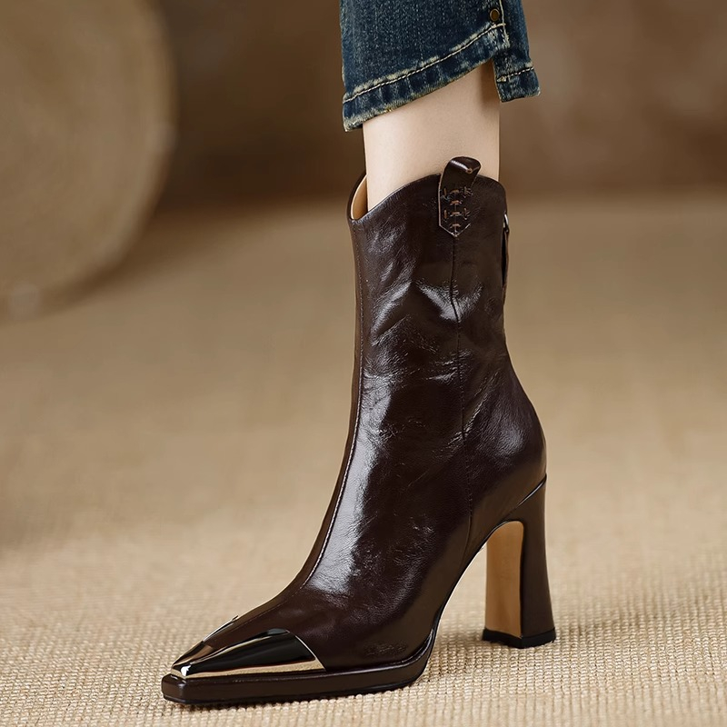 Women's Fashion Thick Heel Sin - Home Office Head recension och pris