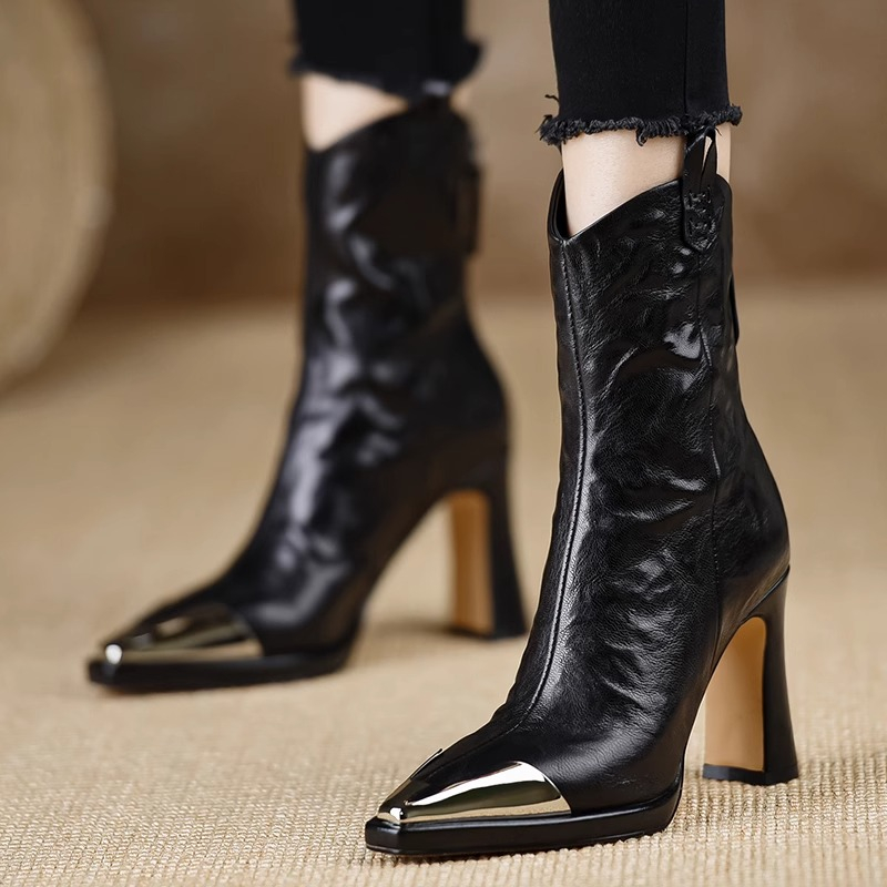 Women's Fashion Thick Heel Sin - Home Office Head recension och pris