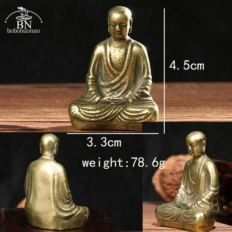 Antique Brass Buddha Statue Mi - Home Office Feng Shui recension och pris