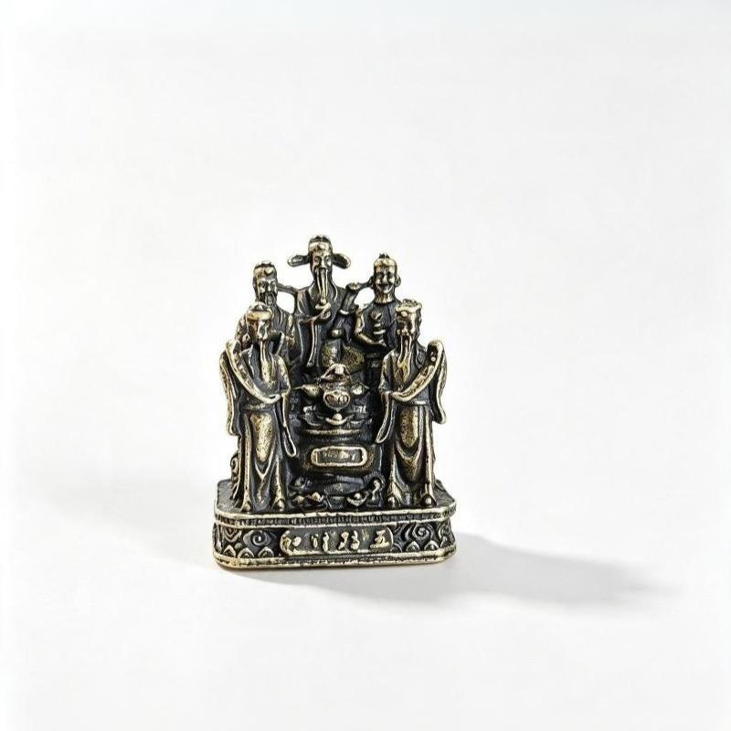 -Brass Five Chinese Wealth God - Home Office Feng Shui recension och pris