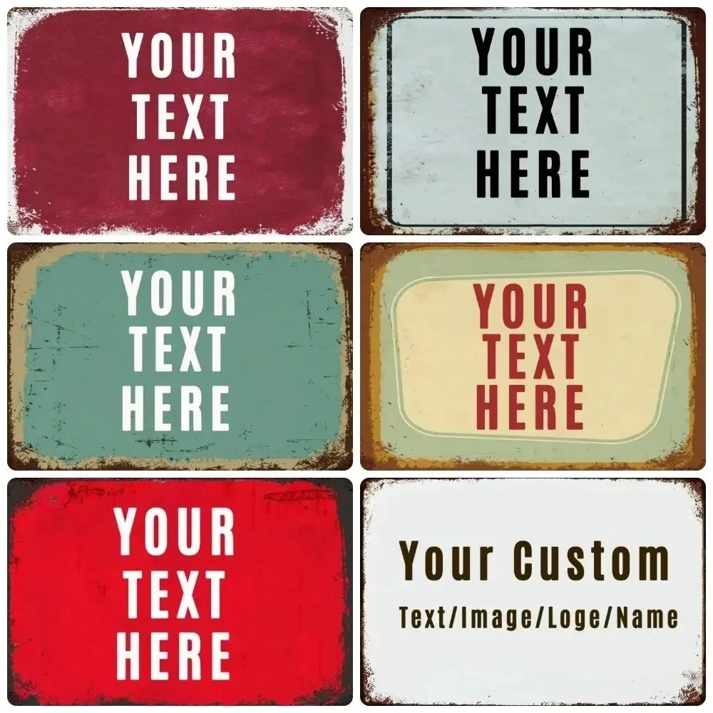 1pc Personalized Retro Aluminu - Home Office Ideas recension och pris