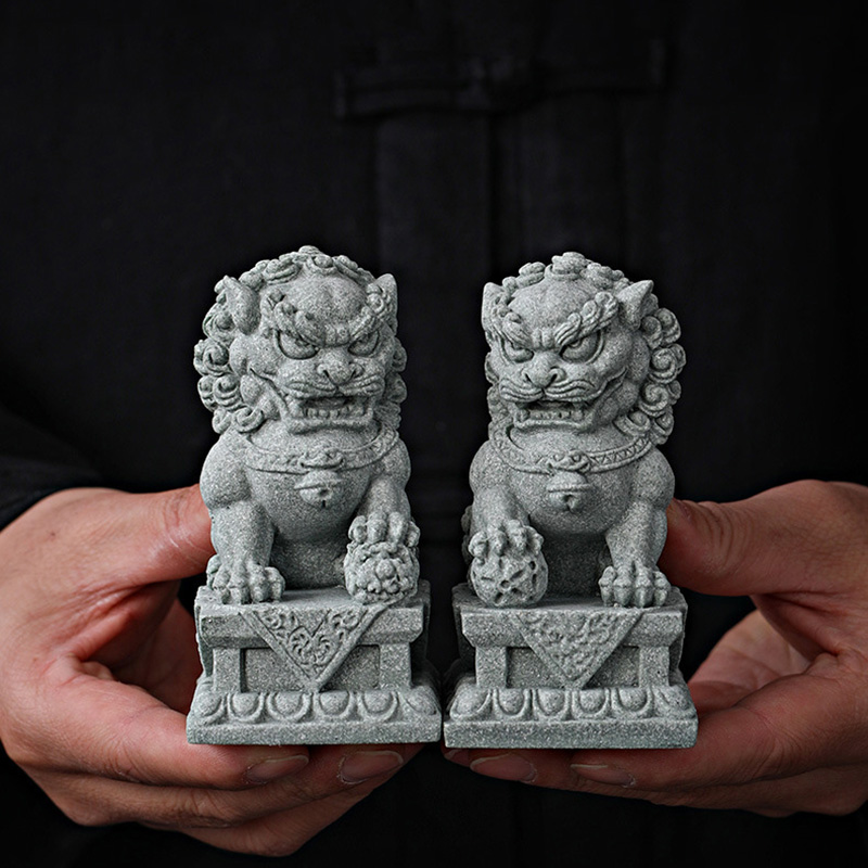 Sandstone Kirin Mascot Sculptu - Home Office Feng Shui recension och pris