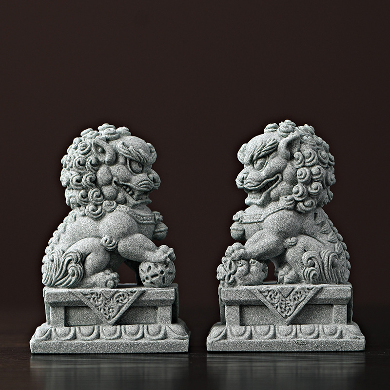 Sandstone Kirin Mascot Sculptu - Home Office Feng Shui recension och pris