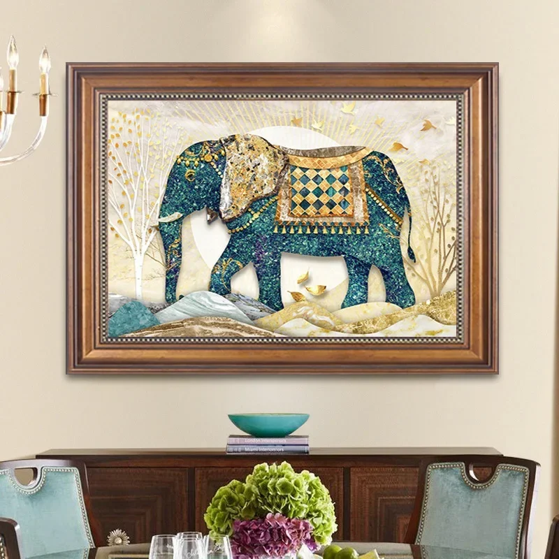 Glazed Elephant 5D Diamond Pai - Home Office Wallpaper recension och pris