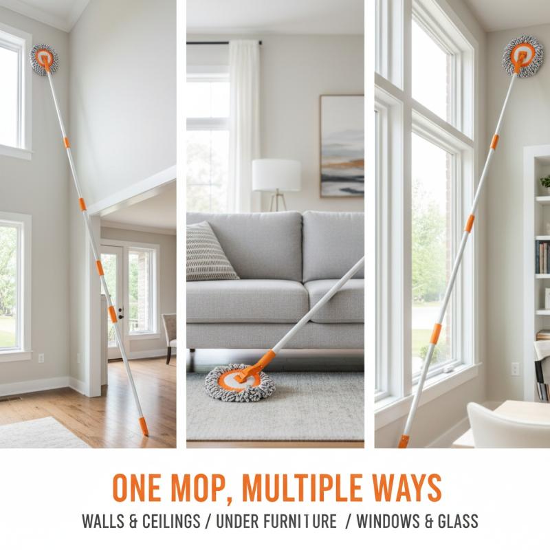 Wet Sunflower Mop with Flexibl - Home Office Head recension och pris