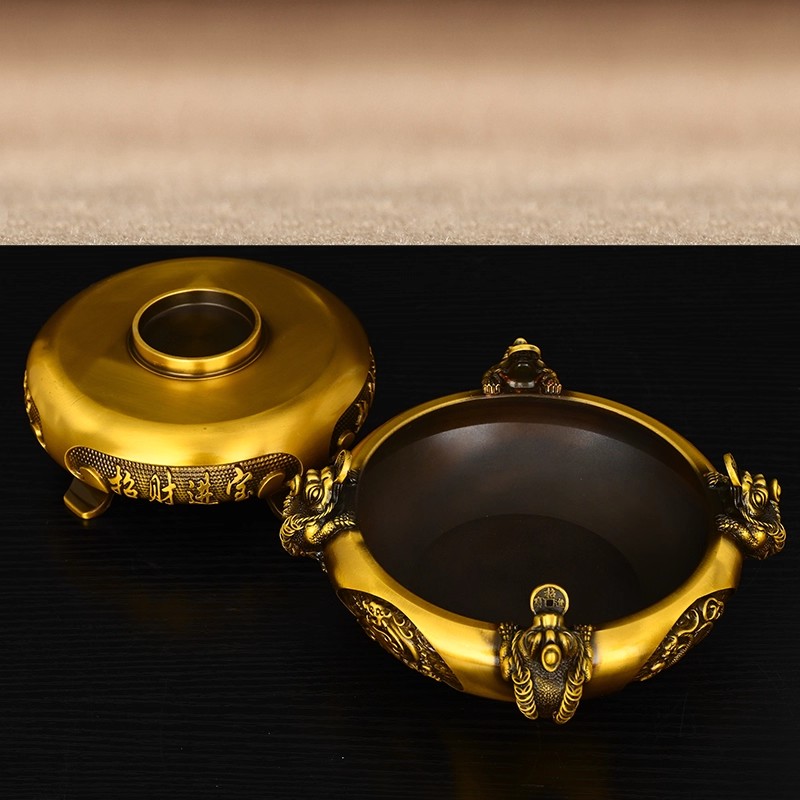 Feng Shui Brass Wealth Golden  - Home Office Feng Shui recension och pris