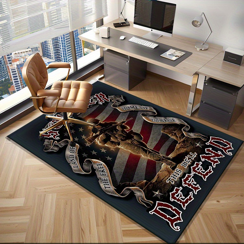 American Soldier Patriotic Rug - Home Office Design Ideas recension och pris