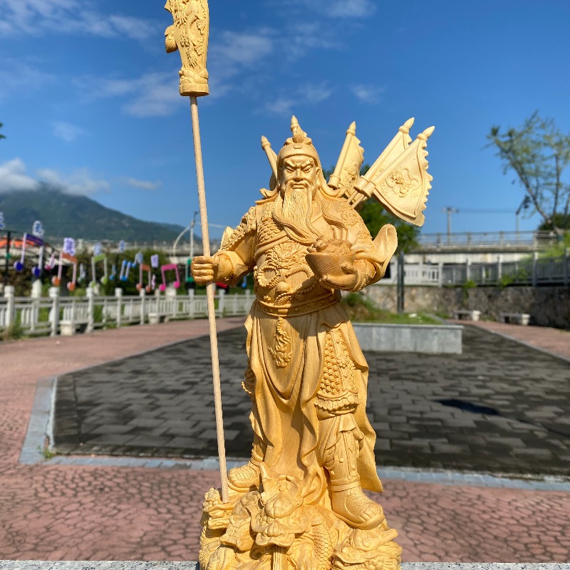 Guan Yu Wealth & War God Statu - Home Office Feng Shui recension och pris