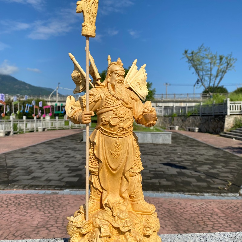 Guan Yu Wealth & War God Statu - Home Office Feng Shui recension och pris