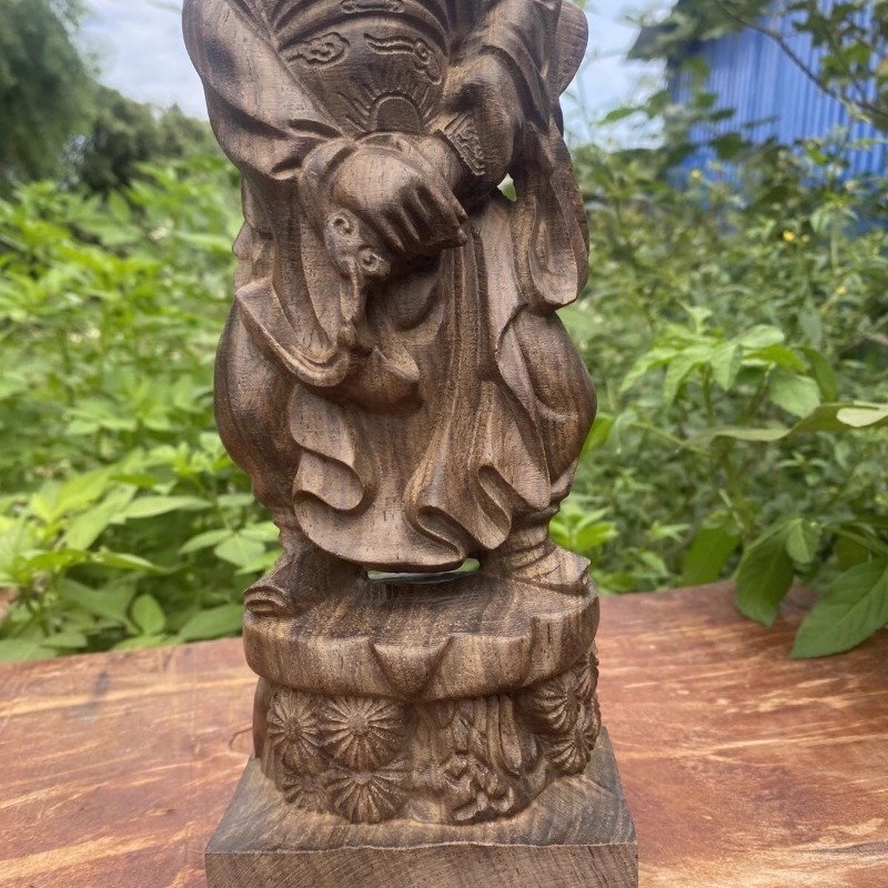 Hand Carved Vietnam Wood Zhong - Home Office Feng Shui recension och pris