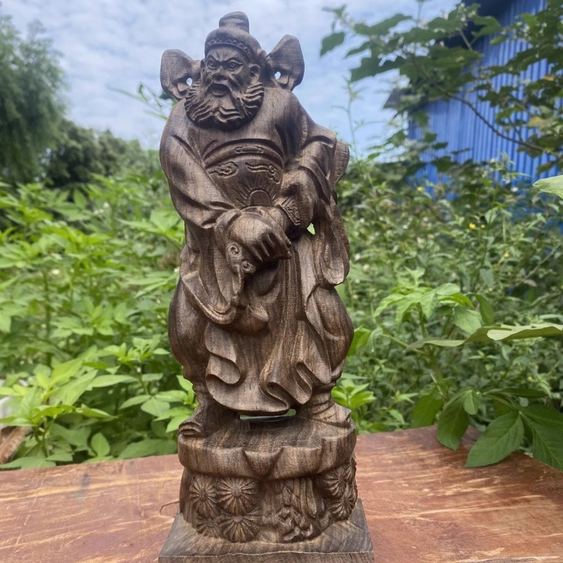 Hand Carved Vietnam Wood Zhong - Home Office Feng Shui recension och pris