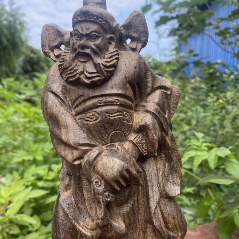 Hand Carved Vietnam Wood Zhong - Home Office Feng Shui recension och pris
