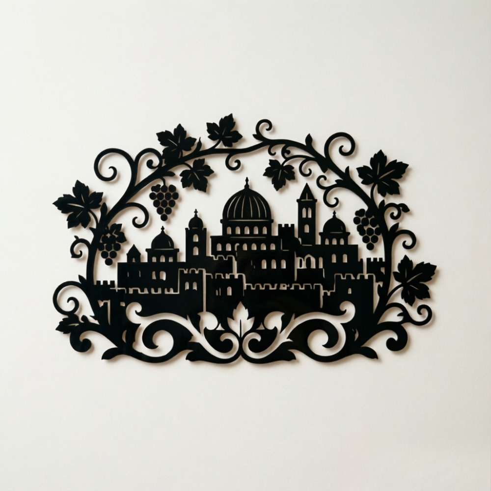 CIFBUY Iron Wall Art Jerusalem - Home Office For recension och pris