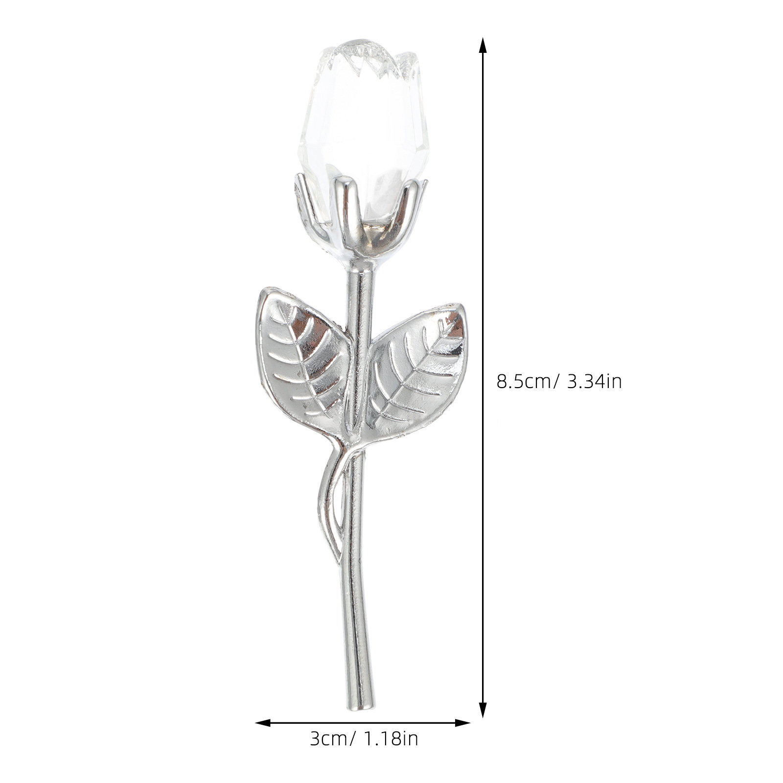 Clear Glass Rose Crystal Decor - Home Office Design Ideas recension och pris