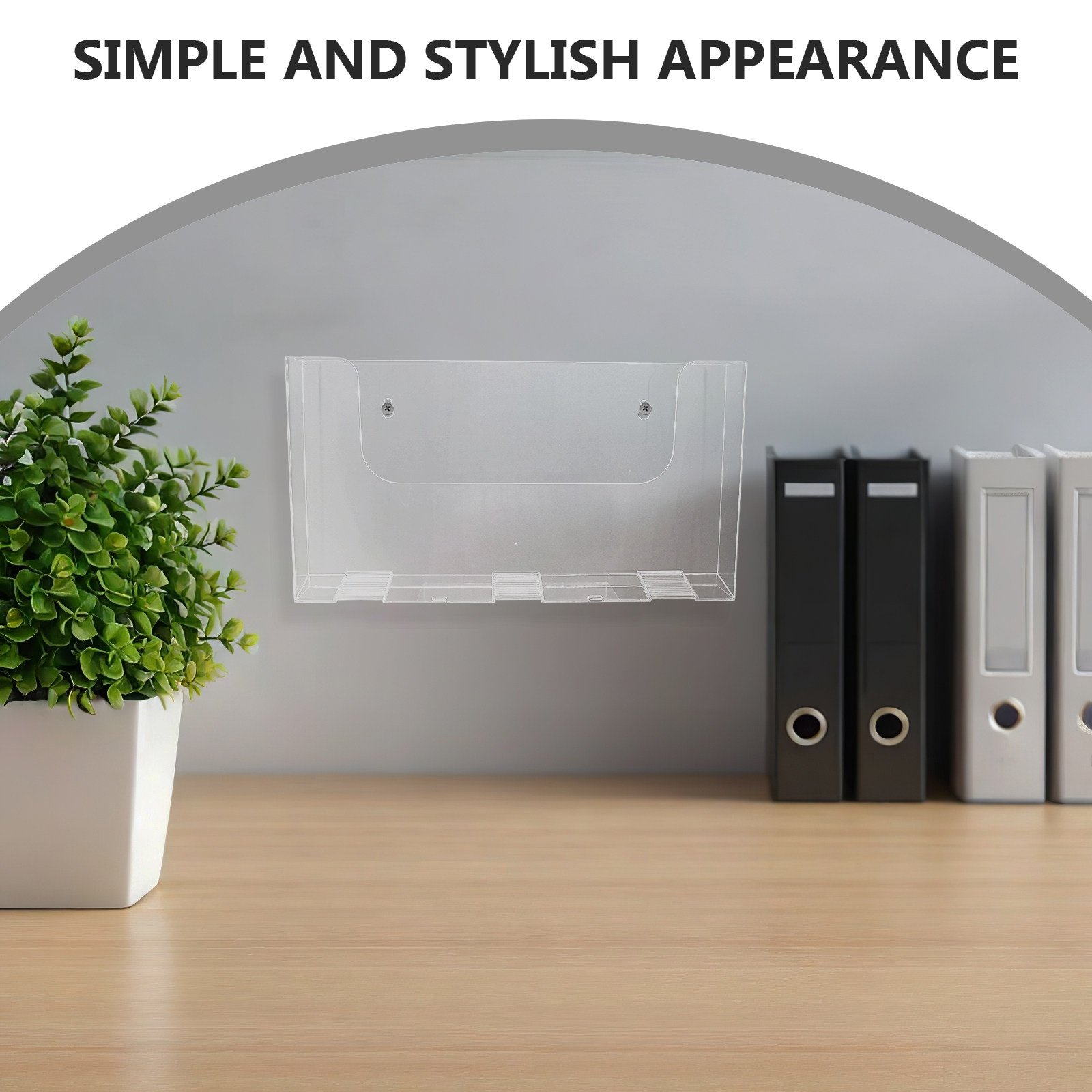 2Pcs Acrylic Wall File Holders - Home Office Wallpaper recension och pris