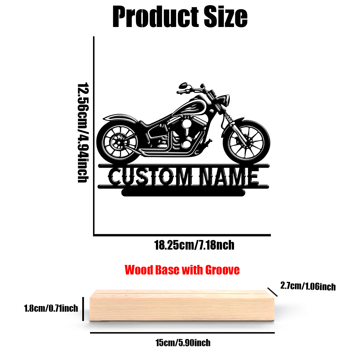 1Pc Csutom Name Road Motorbike - Home Office Ideas recension och pris